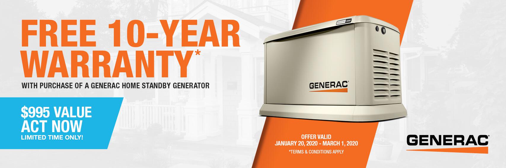 Homestandby Generator Deal | Warranty Offer | Generac Dealer | Fall River, MA